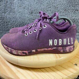 NOBULL Outwork Training Shoe Womens Size 8.5 Purple Camo Gym Running Sneakers